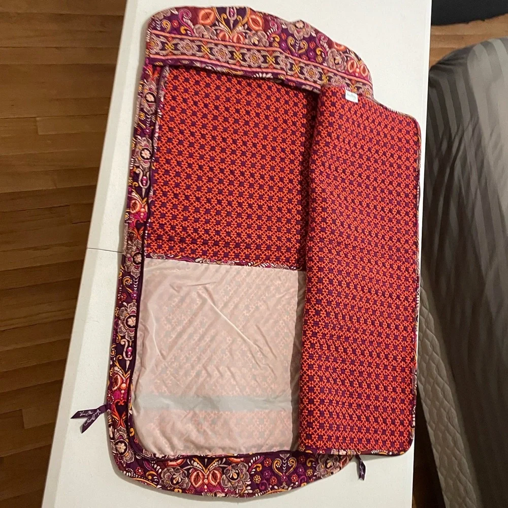 Rare Vera Bradley Hanging Garment Bag Floral Pink Orange